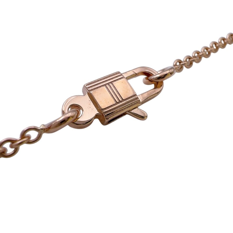エルメス HERMES アミュレットカデナダイヤネックレス ピンクゴールド 750PG ジュエリー