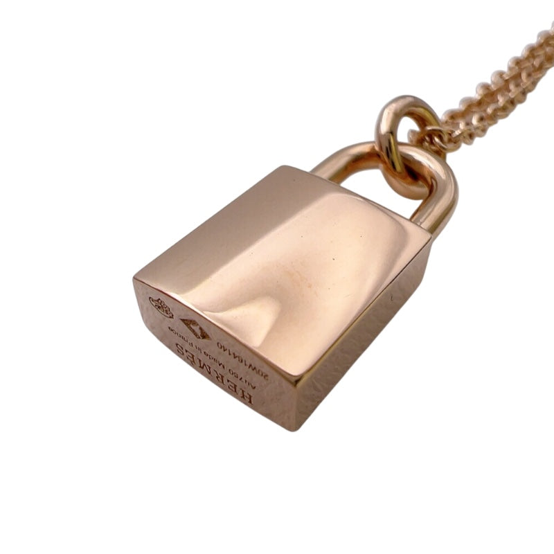 エルメス HERMES アミュレットカデナダイヤネックレス ピンクゴールド 750PG ジュエリー