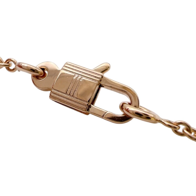 エルメス HERMES アミュレットカデナダイヤネックレス ピンクゴールド 750PG ジュエリー