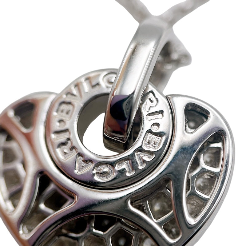 ブルガリ BVLGARI クォーレハートダイヤネックレス ホワイトゴールド 750WG ジュエリー