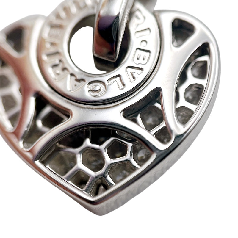 ブルガリ BVLGARI クォーレハートダイヤネックレス ホワイトゴールド 750WG ジュエリー