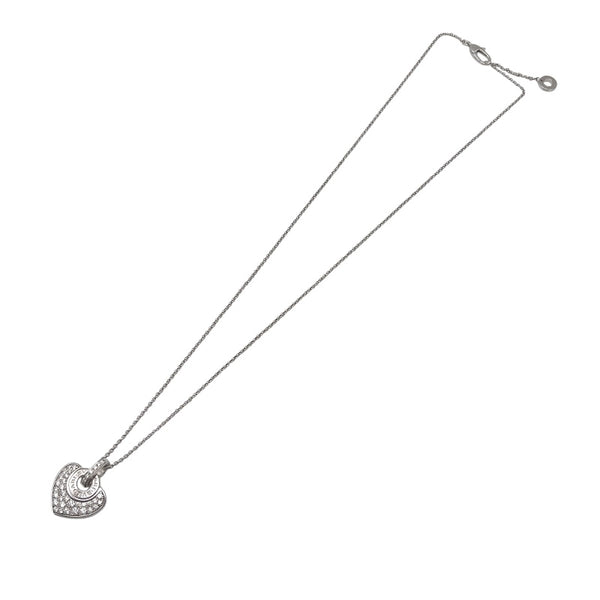 ブルガリ BVLGARI クォーレハートダイヤネックレス ホワイトゴールド 750WG ジュエリー