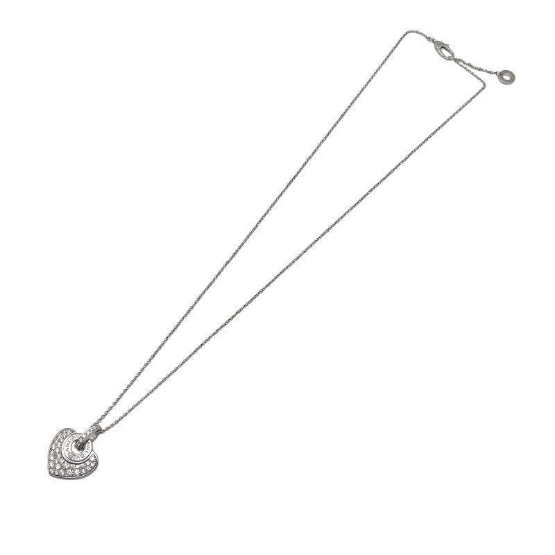 ブルガリ BVLGARI クォーレハートダイヤネックレス ホワイトゴールド 750WG ジュエリー