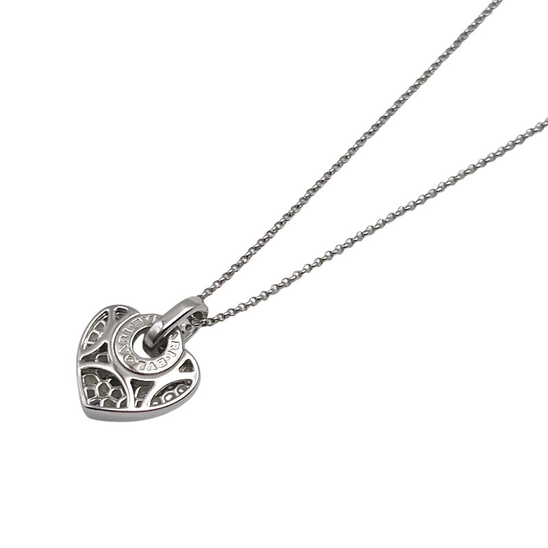 ブルガリ BVLGARI クォーレハートダイヤネックレス ホワイトゴールド 750WG ジュエリー