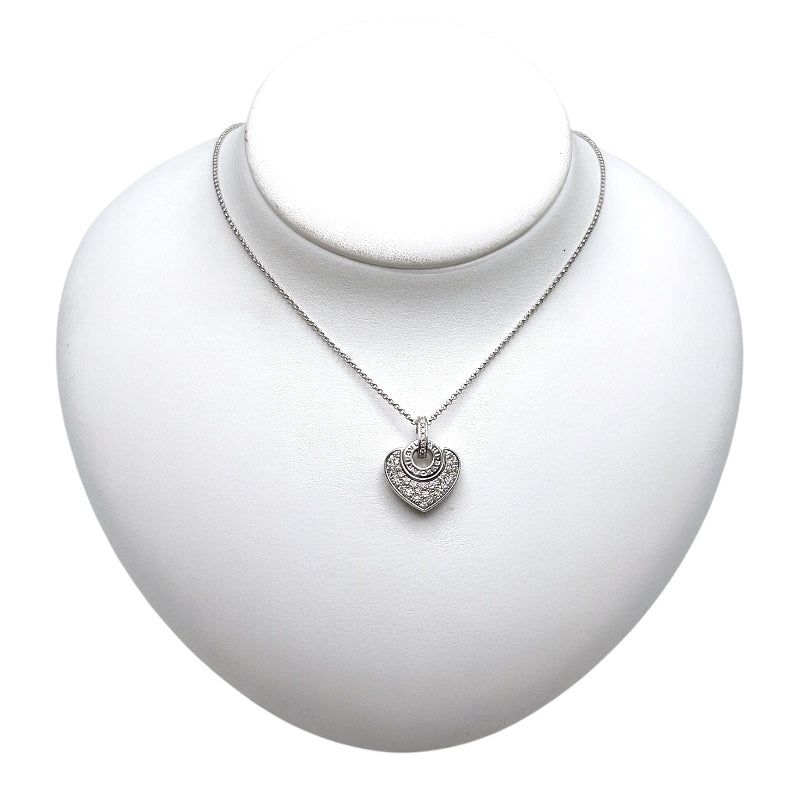 ブルガリ BVLGARI クォーレハートダイヤネックレス ホワイトゴールド 750WG ジュエリー