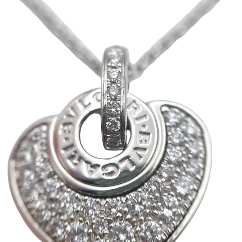 ブルガリ BVLGARI クォーレハートダイヤネックレス ホワイトゴールド 750WG ジュエリー
