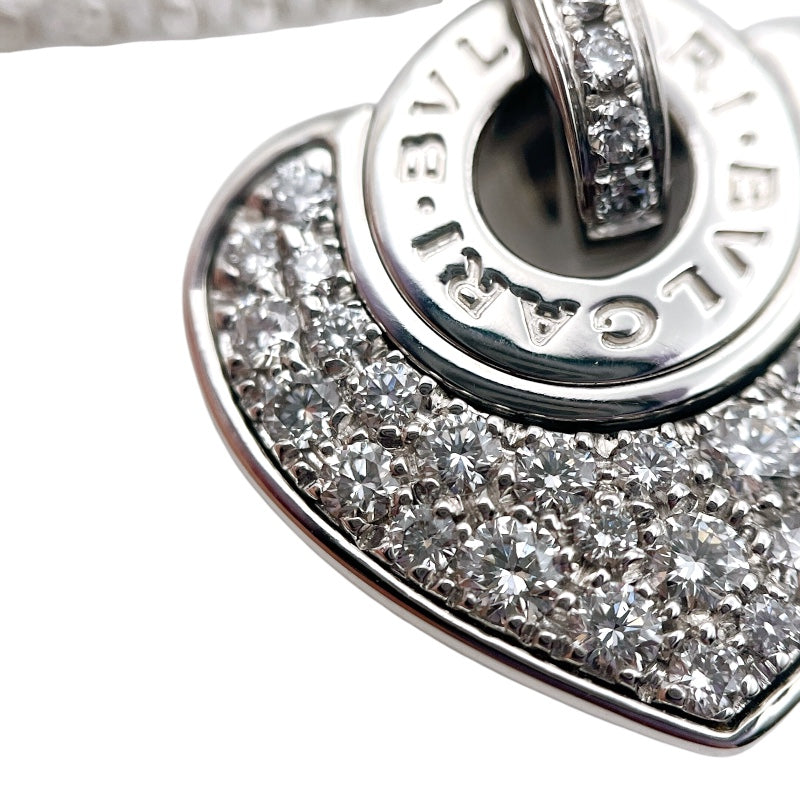 ブルガリ BVLGARI クォーレハートダイヤネックレス ホワイトゴールド 750WG ジュエリー