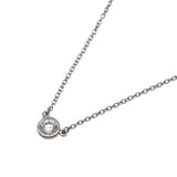 ティファニー TIFFANY＆CO バイザヤードネックレス プラチナ Pt950 ダイヤモンド ジュエリー