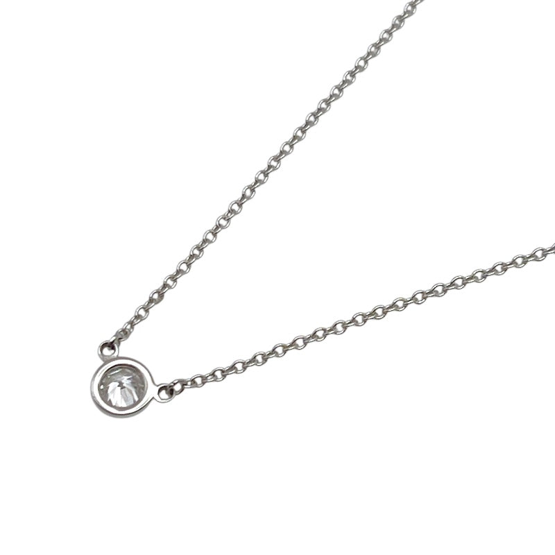 ティファニー TIFFANY＆CO バイザヤードネックレス プラチナ Pt950 ダイヤモンド ジュエリー