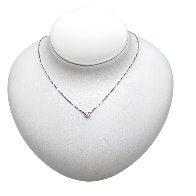 ティファニー TIFFANY＆CO バイザヤードネックレス プラチナ Pt950 ダイヤモンド ジュエリー