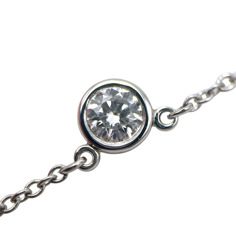 ティファニー TIFFANY＆CO バイザヤードネックレス プラチナ Pt950 ダイヤモンド ジュエリー