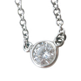 ティファニー TIFFANY＆CO バイザヤードネックレス プラチナ Pt950 ダイヤモンド ジュエリー