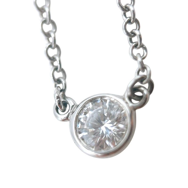 ティファニー TIFFANY＆CO バイザヤードネックレス プラチナ Pt950 ダイヤモンド ジュエリー