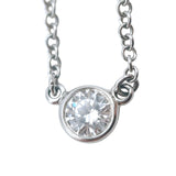 ティファニー TIFFANY＆CO バイザヤードネックレス プラチナ Pt950 ダイヤモンド ジュエリー