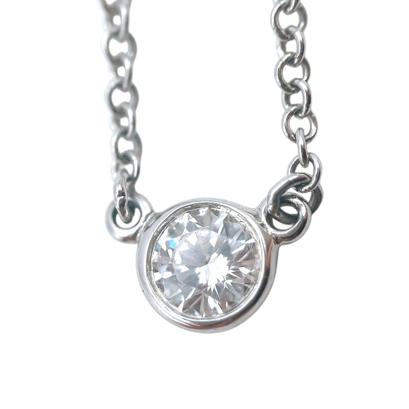 ティファニー TIFFANY＆CO バイザヤードネックレス プラチナ Pt950 ダイヤモンド ジュエリー