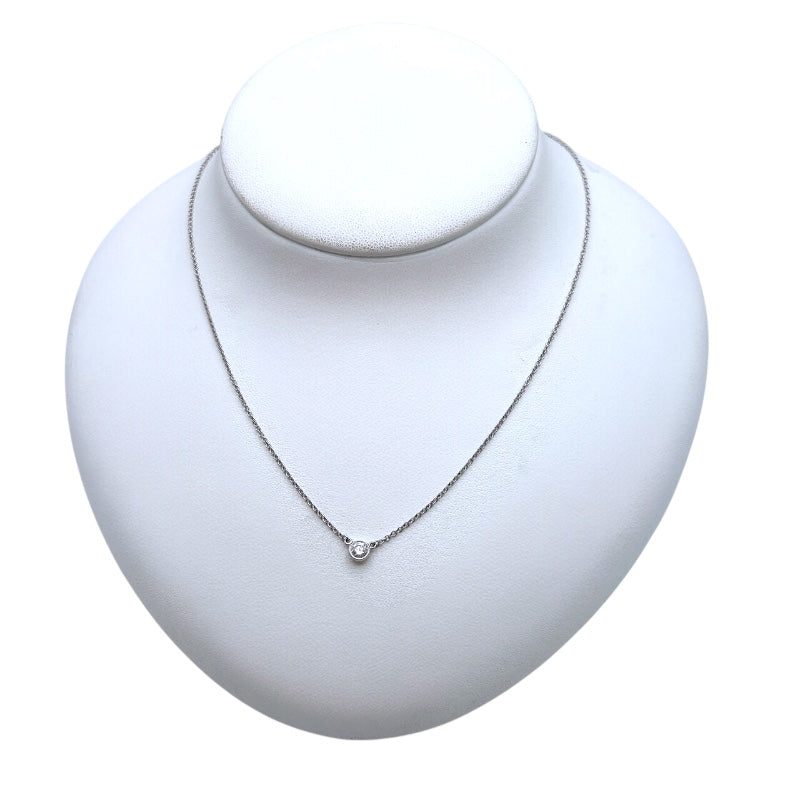 ティファニー TIFFANY＆CO バイザヤードネックレス プラチナ Pt950 ダイヤモンド ジュエリー