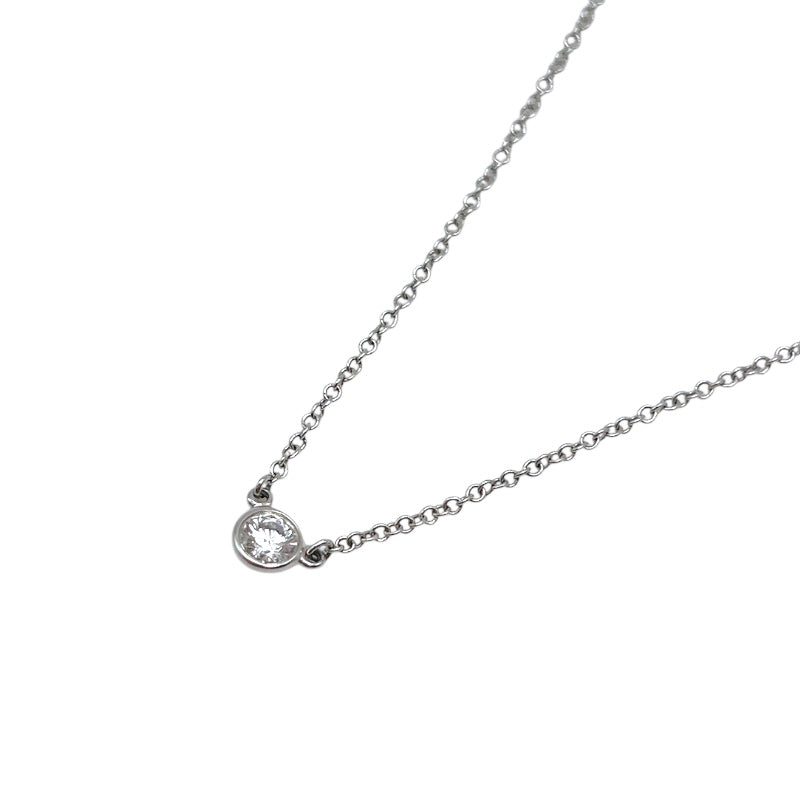 ティファニー TIFFANY＆CO バイザヤードネックレス プラチナ Pt950 ダイヤモンド ジュエリー