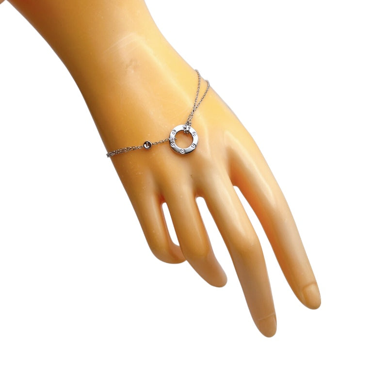 カルティエ Cartier ラブサークルブレス2Pダイヤ ホワイトゴールド 750WG ジュエリー