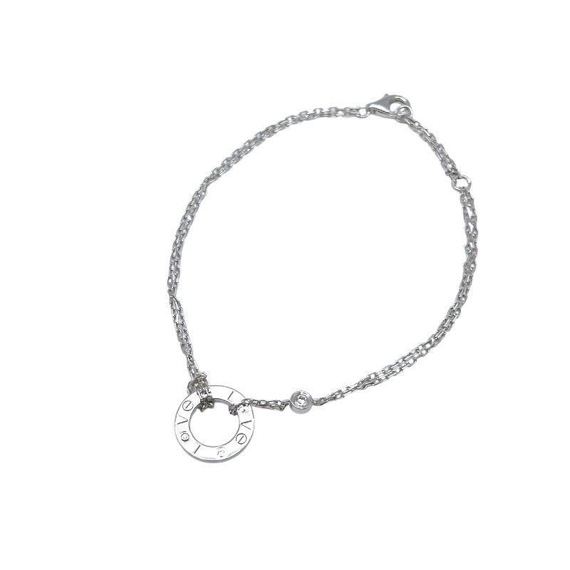 カルティエ Cartier ラブサークルブレス2Pダイヤ ホワイトゴールド 750WG ジュエリー