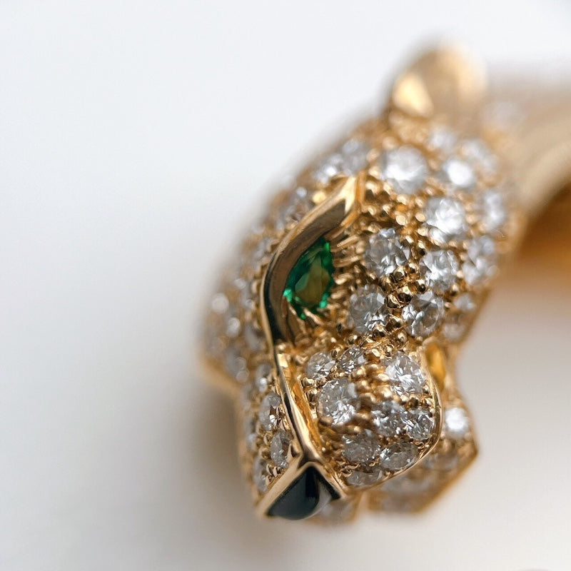 カルティエ Cartier パンテールドゥカルティエリング ピンクゴールド 750PG/エメラルド/オニキス/ダイヤモンド ジュエリー