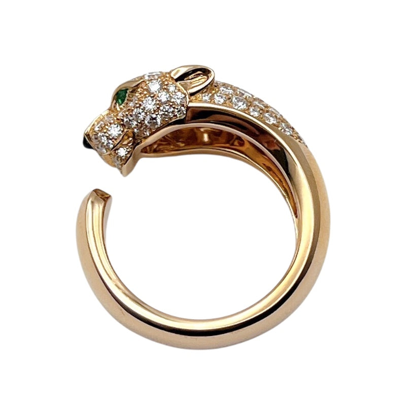 カルティエ Cartier パンテールドゥカルティエリング ピンクゴールド 750PG/エメラルド/オニキス/ダイヤモンド ジュエリー