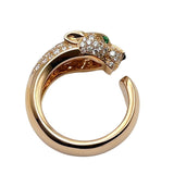カルティエ Cartier パンテールドゥカルティエリング ピンクゴールド 750PG/エメラルド/オニキス/ダイヤモンド ジュエリー