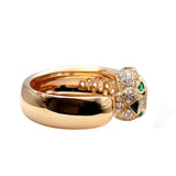 カルティエ Cartier パンテールドゥカルティエリング ピンクゴールド 750PG/エメラルド/オニキス/ダイヤモンド ジュエリー