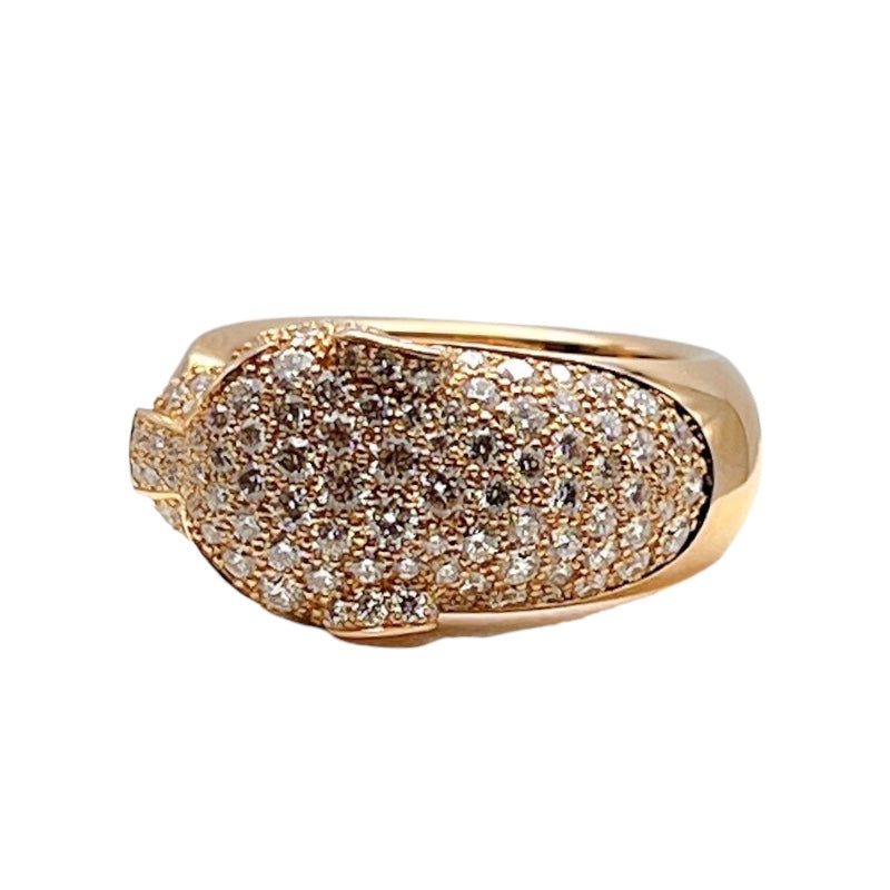 カルティエ Cartier パンテールドゥカルティエリング ピンクゴールド 750PG/エメラルド/オニキス/ダイヤモンド ジュエリー