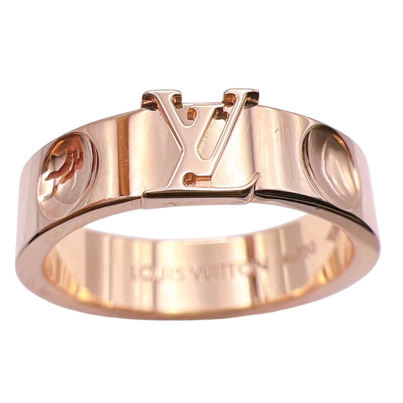 ルイ・ヴィトン LOUIS VUITTON バーグアンプラントLVリング ピンクゴールド 750PG ジュエリー