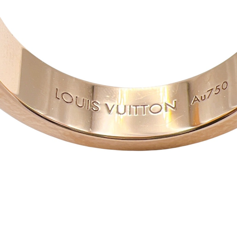 ルイ・ヴィトン LOUIS VUITTON バーグアンプラントLVリング ピンクゴールド 750PG ジュエリー
