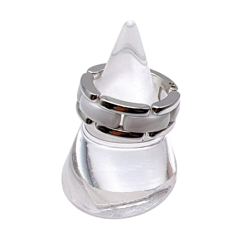 シャネル CHANEL ウルトラリングミディアム ホワイトゴールド 750WG/セラミック セラミック ジュエリー