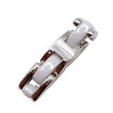 シャネル CHANEL ウルトラリングミディアム ホワイトゴールド 750WG/セラミック セラミック ジュエリー