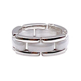 シャネル CHANEL ウルトラリングミディアム ホワイトゴールド 750WG/セラミック セラミック ジュエリー