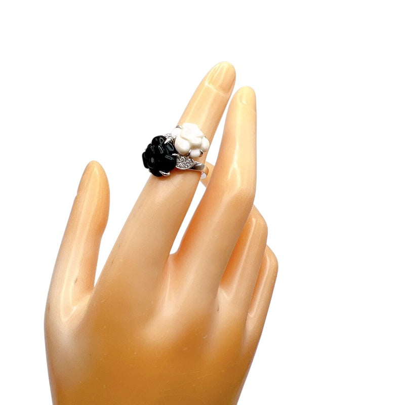 シャネル CHANEL カメリアリング ホワイトゴールド 750WG ジュエリー