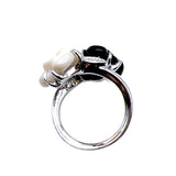 シャネル CHANEL カメリアリング ホワイトゴールド 750WG ジュエリー