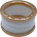 ブルガリ BVLGARI ビーゼロワンリング4バンド(M) ピンクゴールド Au750/セラミック　 ジュエリー