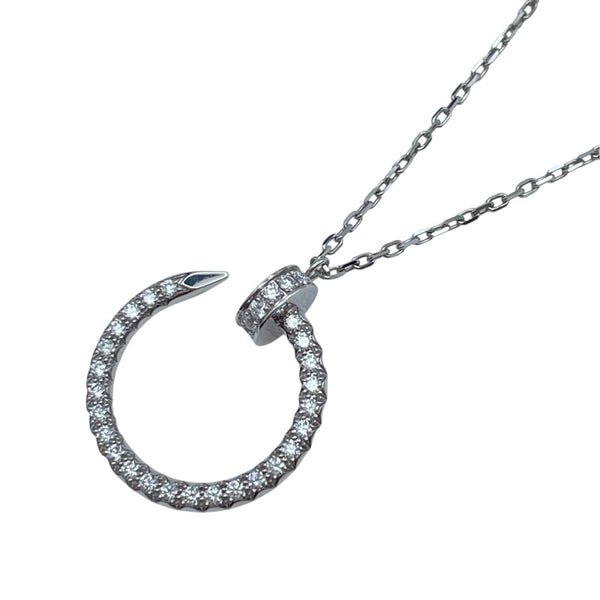 カルティエ Cartier ジュストアンクルダイヤネックレス ホワイトゴールド Au750 ジュエリー