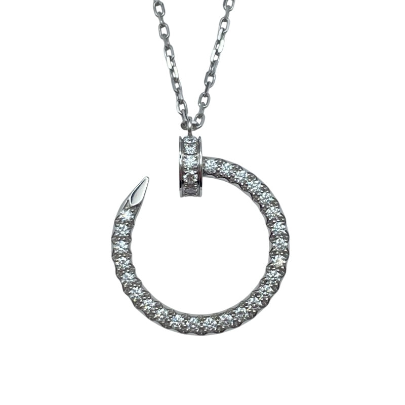 カルティエ Cartier ジュストアンクルダイヤネックレス ホワイトゴールド Au750 ジュエリー
