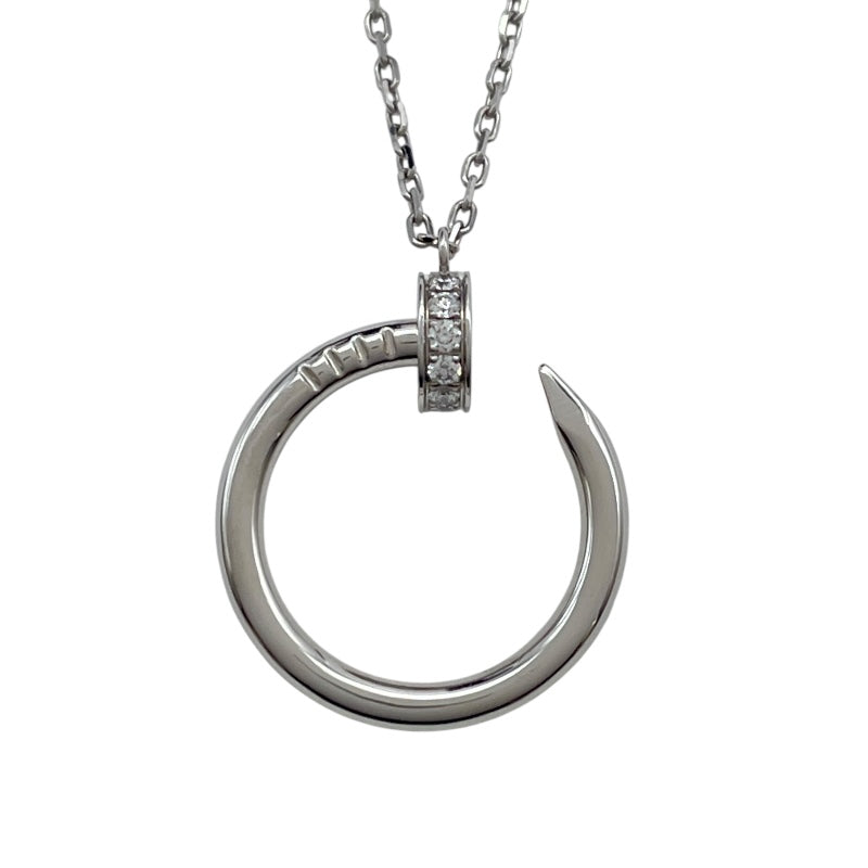 カルティエ Cartier ジュストアンクルダイヤネックレス ホワイトゴールド Au750 ジュエリー