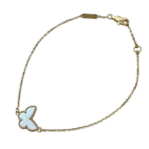 ヴァンクリーフ＆アーペル Van Cleef & Arpels スウィートアルハンブラパピヨンブレス ゴールド Au750 ジュエリー