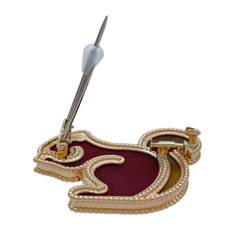 ヴァンクリーフ＆アーペル Van Cleef & Arpels ラッキー アニマルズ スクワラル クリップ ピンクゴールド Au750 ジュエリー