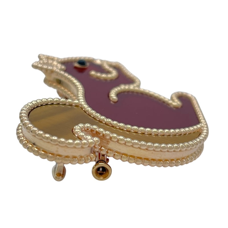 ヴァンクリーフ＆アーペル Van Cleef & Arpels ラッキー アニマルズ スクワラル クリップ ピンクゴールド Au750 ジュエリー
