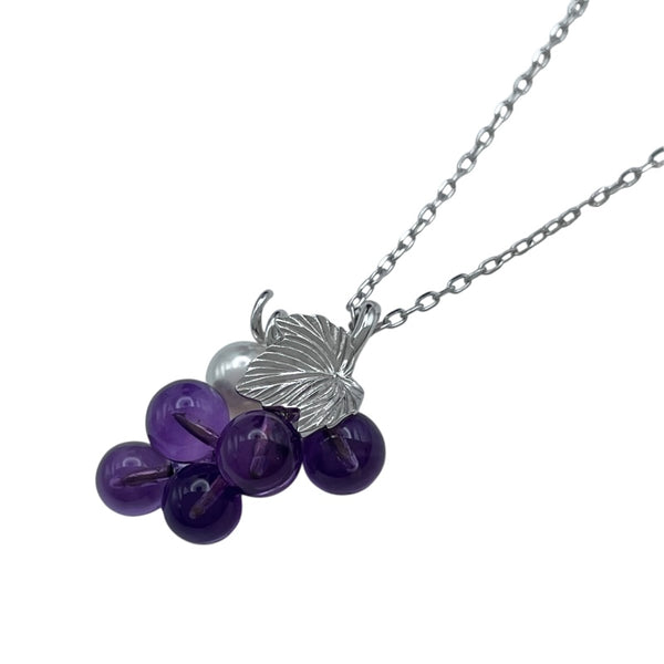 希少　ミキモト 半貴石　フルーツピック　未使用 ミキモト MIKIMOTO Xmasチャリティネックレス ホワイトゴールド K18
