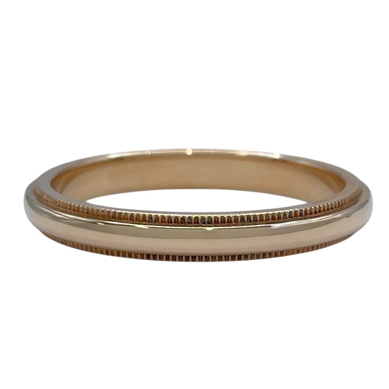 ティファニー TIFFANY＆CO ミルグレインリング ピンクゴールド Au750