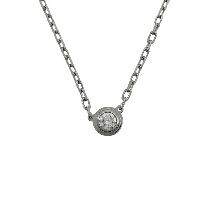 カルティエ Cartier ダムール ネックレス S ホワイトゴールド Au750 ダイヤモンド ジュエリー