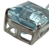 アクアマリンネックレス ホワイトゴールド k18WG ダイヤモンド ジュエリー