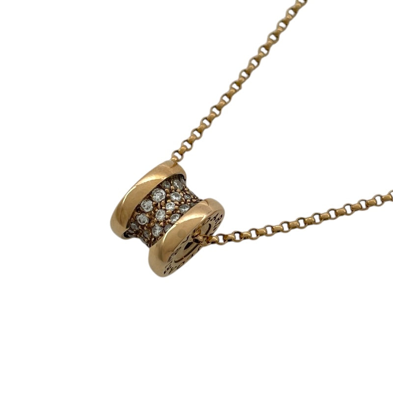 ブルガリ BVLGARI ビーゼロワン ダイヤネックレス ピンクゴールド 750 ダイヤモンド ジュエリー