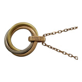 カルティエ Cartier トリニティダイヤネックレス ゴールドxピンクゴールドxホワイトゴールド Au750 ダイヤモンド ジュエリー