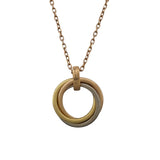 カルティエ Cartier トリニティダイヤネックレス ゴールドxピンクゴールドxホワイトゴールド Au750 ダイヤモンド ジュエリー