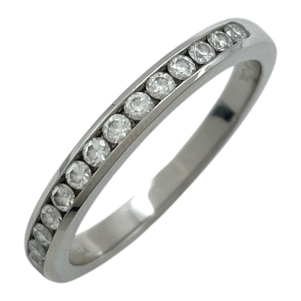 ティファニー TIFFANY＆CO ハーフエタニティリング プラチナ Pt950 ダイヤモンド ジュエリー